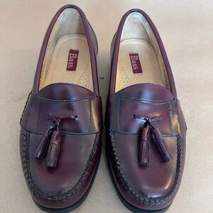 G.H Bass Burgundy Tassel Harrison II 1449 634 Penny Loafers Leather Men’s 10
